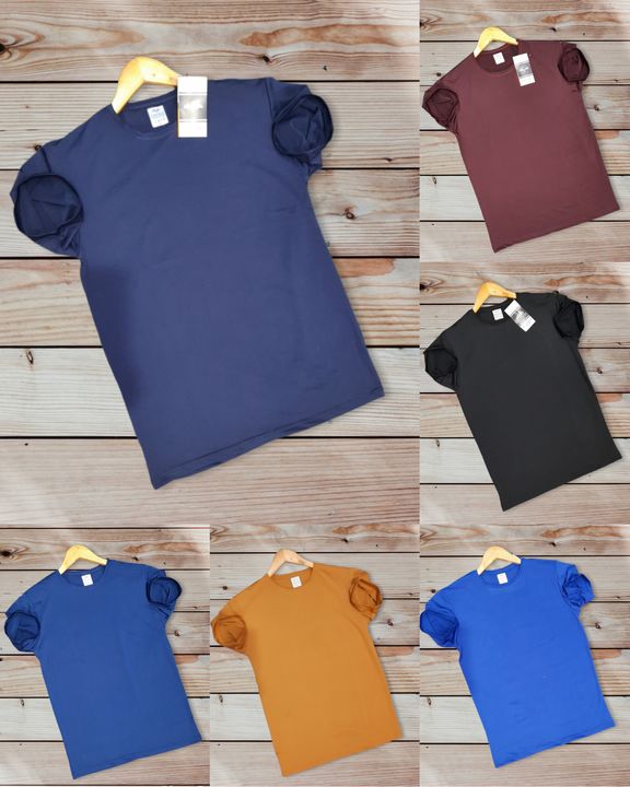 Imported four way lycra half sleeve t shirts  uploaded by VED ENTERPRISES  on 4/16/2022