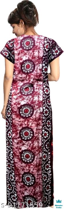 DERZO Women's Cotton Printed  Maxi Nighty  uploaded by business on 4/16/2022