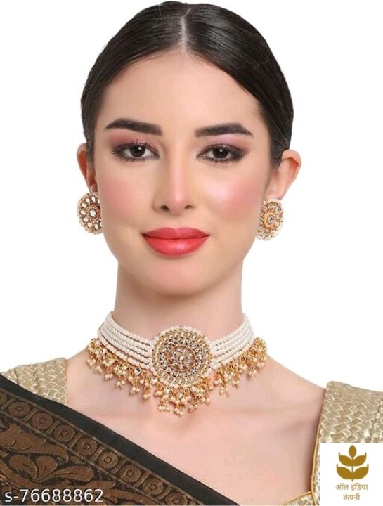 Post image Catalog Name:*Princess Fancy Jewellery Sets*Base Metal: BrassPlating: Gold PlatedStone Type: PearlsSizing: AdjustableType: Necklace Earrings MaangtikaEasy Returns Available In Case Of Any Issue*Proof of Safe Delivery! Click to know on Safety Standards of Delivery Partners- https://ltl.sh/y_nZrAV3