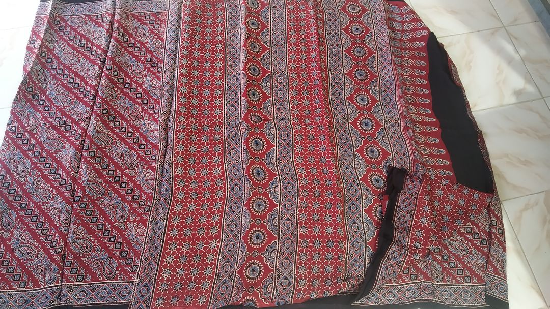 Ajrakh saree  uploaded by business on 4/16/2022
