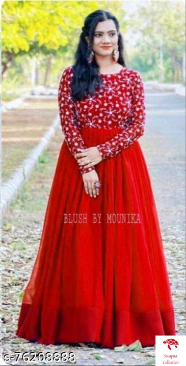 Post image Whatsapp-8688797339Price-685/-Catalog Name:*Fancy Latest Women Gowns*Fabric: GeorgetteSleeve Length: Long SleevesPattern: EmbroideredMultipack: 1Sizes:M (Bust Size: 36 in, Length Size: 38 in) L (Bust Size: 38 in, Length Size: 40 in) XL (Bust Size: 39 in, Length Size: 42 in) XXL (Bust Size: 40 in, Length Size: 44 in) 
Easy Returns Available In Case Of Any Issue*Proof of Safe Delivery! Click to know on Safety Standards of Delivery Partners- https://ltl.sh/y_nZrAV3