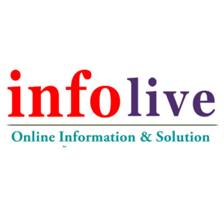 Visiting card store images of INFOLIVE