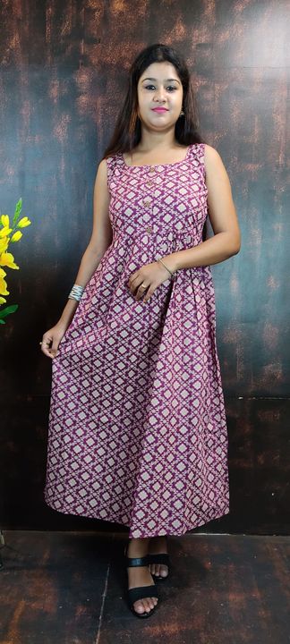 Product image with price: Rs. 500, ID: cotton-long-frocks-b1f7d0b5