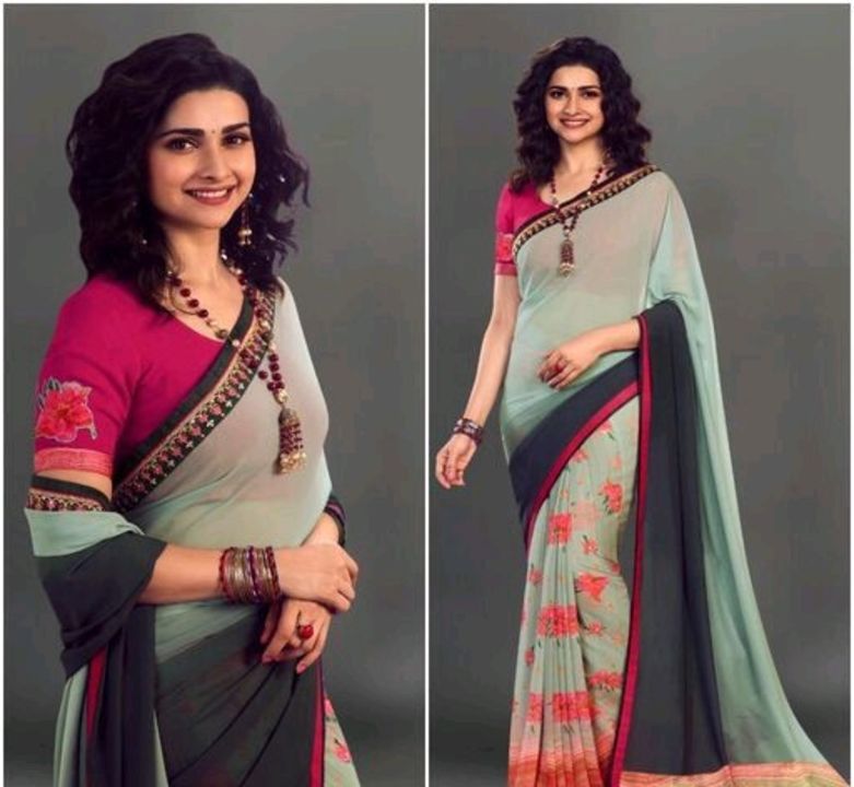 Georgett sarees uploaded by Fancy collection on 4/16/2022