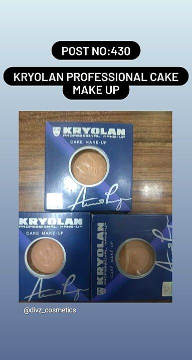 POST NO:430
PRICE:399+SHIP ( *MRP* : *520*)
KRYOLAN PROFESSIONAL CAKE MAKE UP uploaded by Dixni.beauty on 10/20/2020
