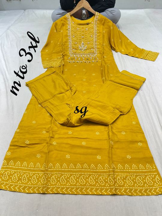 Silk kurti uploaded by Mahasar creation on 4/16/2022