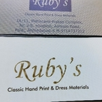 Business logo of RUBY'S Fabric shop