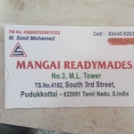 Business logo of Mangai readymade
