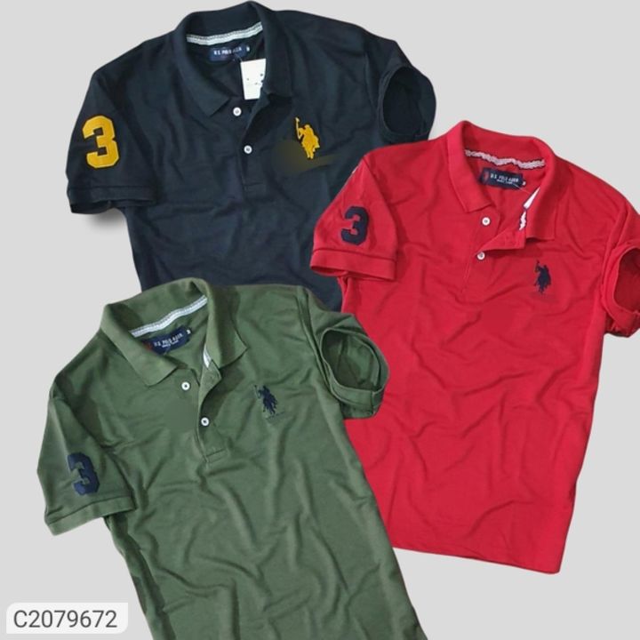 Post image Cotton Solid Half Sleeves Mens Polo T-Shirt Pack Of 3
*Details:*Product Name: Cotton Solid Half Sleeves Regular Fit Mens Casual T-Shirt Package Contains: It has 3 Pieces of Mens T-Shirt Fabric: Cotton Color: Multicolor Pattern: Solid Fit: Regular Sleeves Type: Half Sleeves Neck Type: Polo Neck Occasion: Casual Combo: Pack of 3 Ideal For: Men Weight: 200Designs: 4
💥 *FREE Shipping* 💥 *FREE COD* 💥 *FREE Return &amp; 100% Refund* 🚚 *Delivery*: Within 7 days 