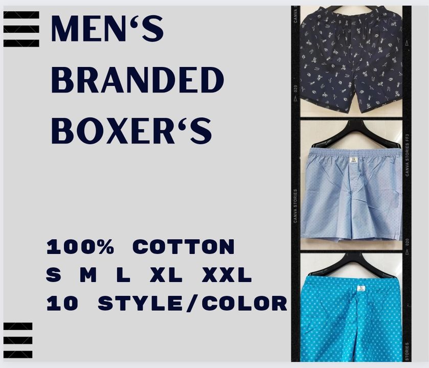 Men's Branded Boxer's uploaded by Anand Jilla on 4/17/2022