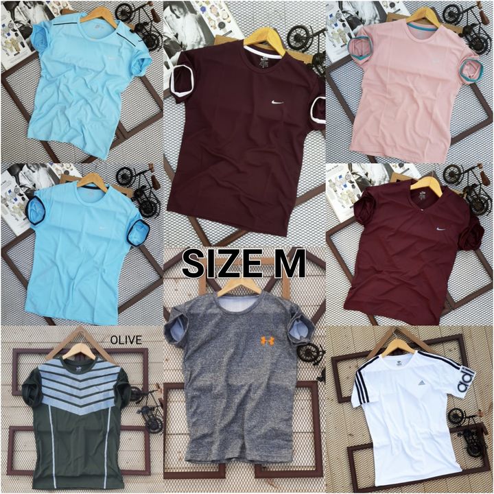 Post image SALE SALE SALE
Brand - MIX*
*HALF SLEEVE T-SHIRT* 
*PREMIUM QUALITY*
*100% SOFT FEEL DRYFIT LYCRA*
 Sizes*MENTION ON PIC*
*Price - 380 Free Ship**(FIX PRICE)*