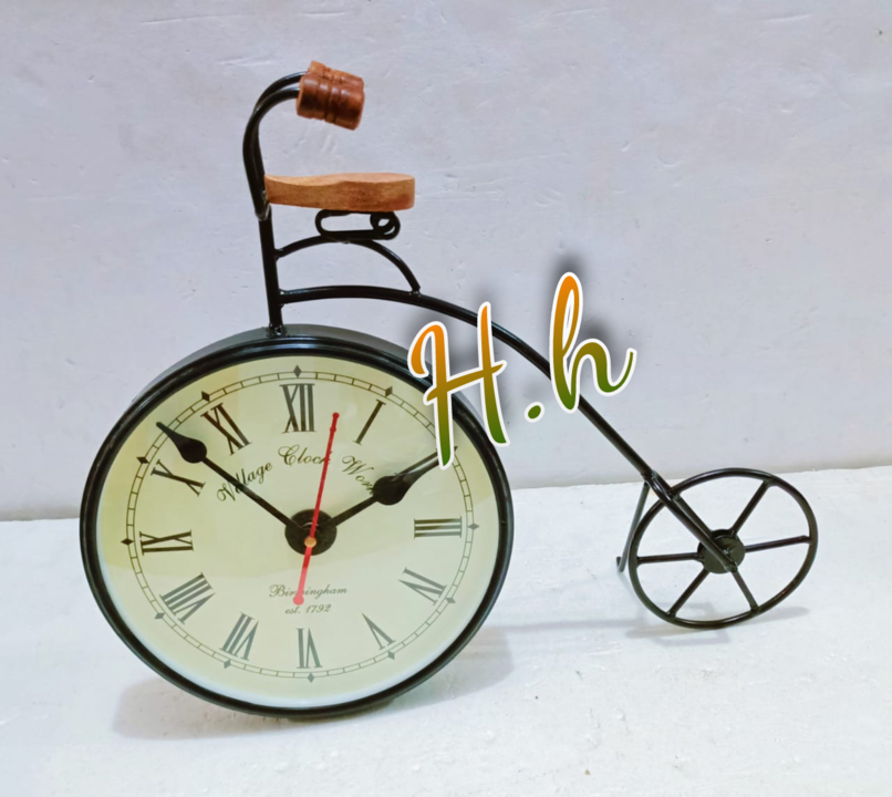 Decorative Bicycle Clock uploaded by Hina Handicrafts on 4/17/2022