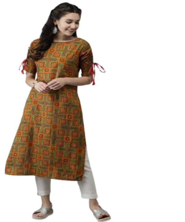Product image with price: Rs. 325, ID: printed-kurti-with-pant-7089b687