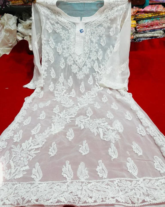 Lucknowi Chikankari
Jhad work kurti  uploaded by Shaahee Collection on 4/17/2022
