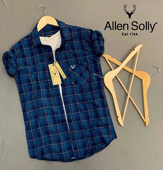 Post image *😍ALLEN SOLLY😍*

*CHECK  SHIRTS*

*SIZE M38 L40 XL42*

*WITH PROPER BRAND PACKING PREMIUM QUALITY*

*100% COTTON FABRIC*

*PRICE 480 FREE SHIP*
N