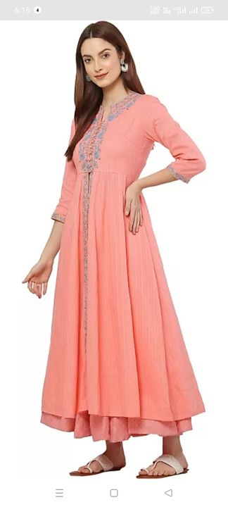 Skirt with long kurti with dupatta uploaded by business on 4/17/2022