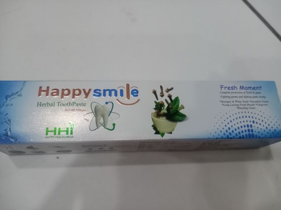 Happy smile herbal toothpaste uploaded by business on 4/17/2022