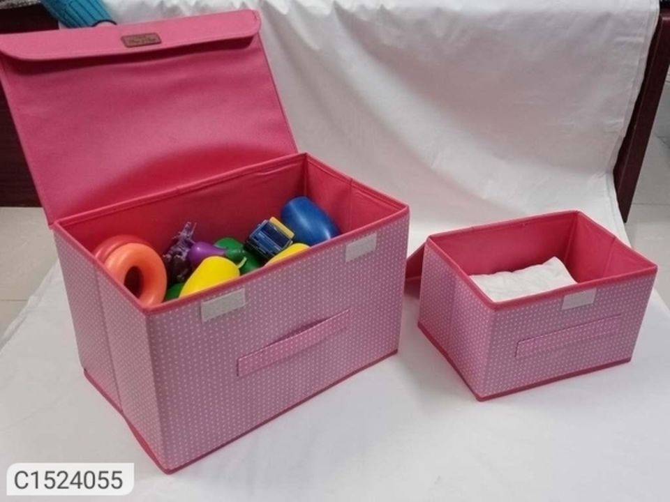 2 peices storage organisers storage box  uploaded by business on 4/17/2022