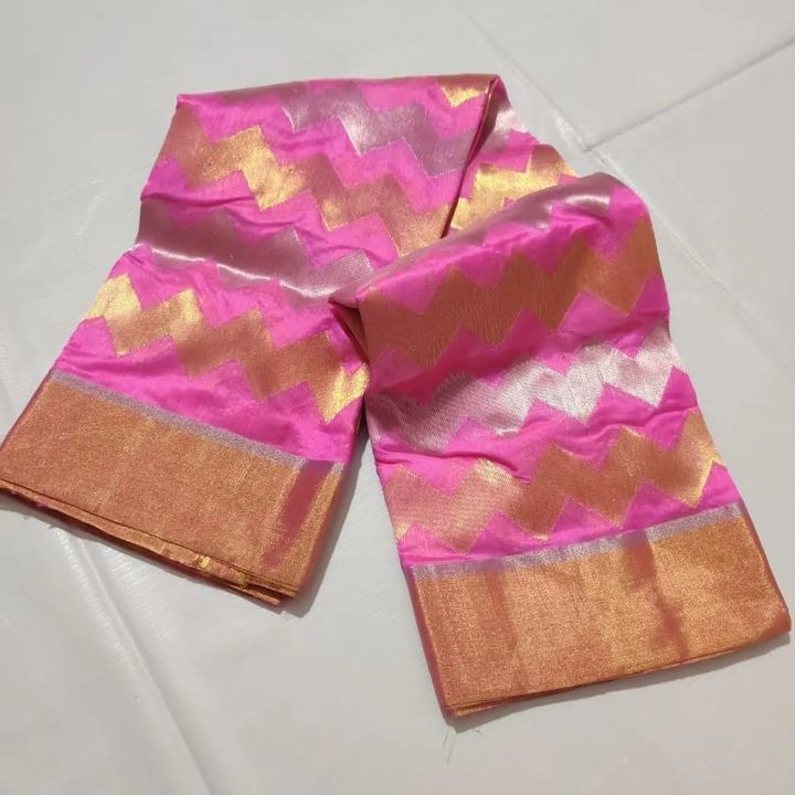 Pure handwoven pattu silk chandeei uploaded by Virasat chanderi handloom on 4/17/2022