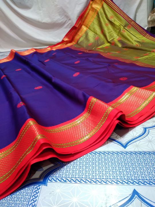 Post image Siko silk Paithani contres blose pic Aavilbal color new digain W up no 8888219923