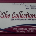 Business logo of She collections dress
