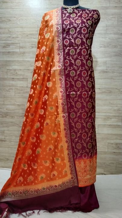 Post image Dupion silk suits,
2.50 MTR each,
9369133391