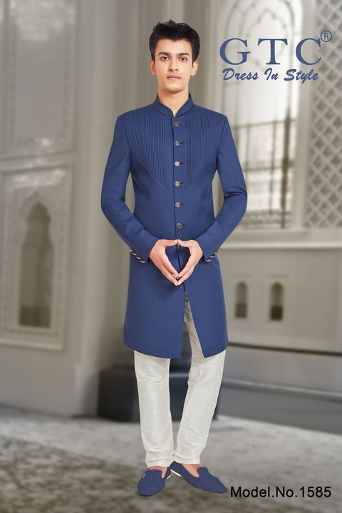 Graceful GTC- Indo-Western Sherwani uploaded by AMBE COLLECTIONS  on 4/18/2022