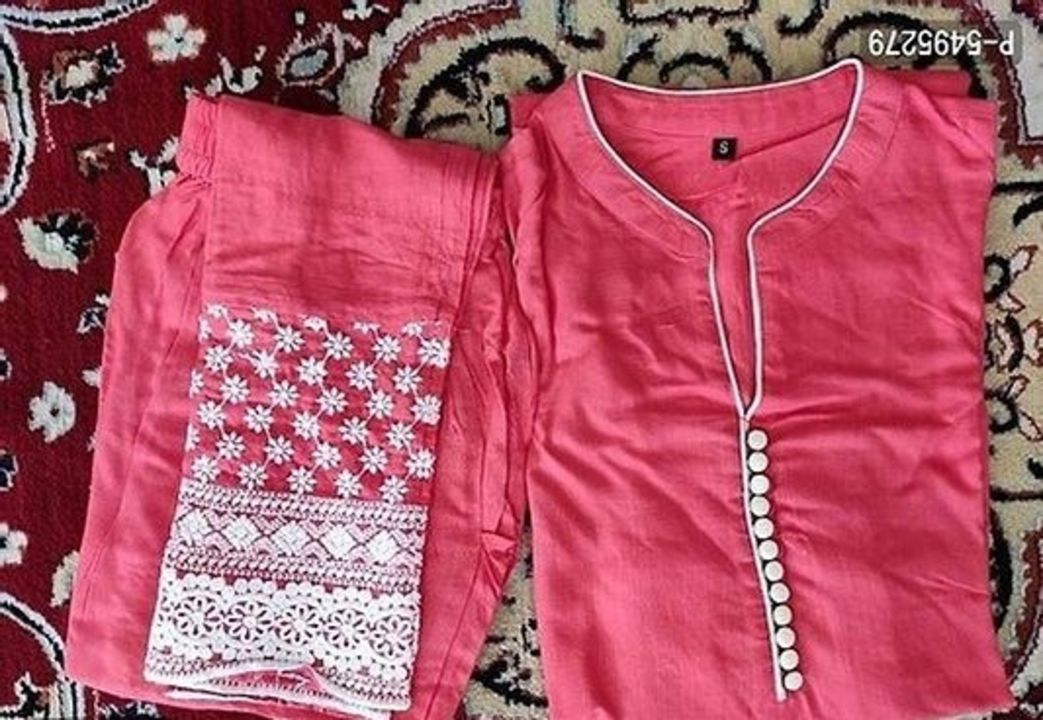 Chickankari  kurti with plaazzoo set uploaded by Fashion for sale on 4/19/2022