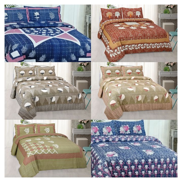 3 pc double bed bedsheet uploaded by SIMMI INTERNATIONAL on 4/19/2022