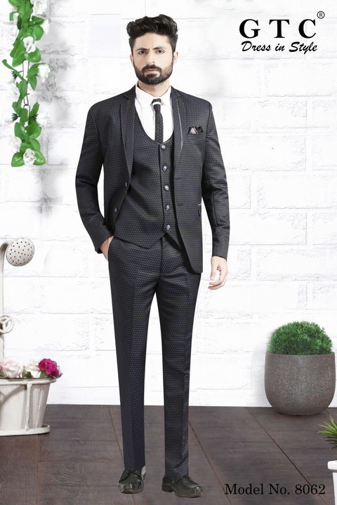 Monotone GTC- 5-piece Designer Men Suit uploaded by AMBE COLLECTIONS  on 4/19/2022