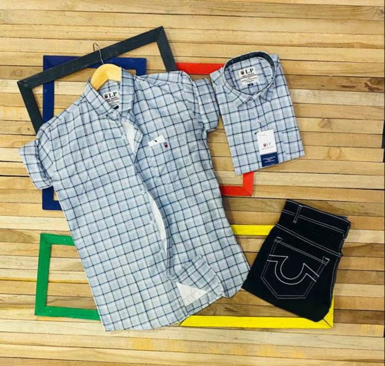 Allen Solly pattern check shirt ( jeans is for photo purpose only ) uploaded by TUKBUK HERITAGE on 4/19/2022
