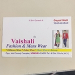 Business logo of Vaishali Fashion