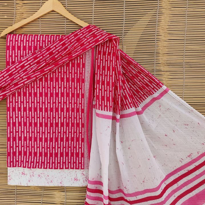 Post image Exclusive new hand block printed cotton suits with cotton duptta👌👌
Details👇👇Top fabric - cotton 2.5 mtrsBottom fabric - cotton 2.5 mtrsDuptta fabric - cotton 2.5 mtrs
Mobile number 7340247270