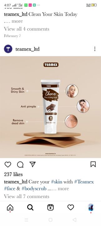 Choco face and body scrub uploaded by business on 4/20/2022
