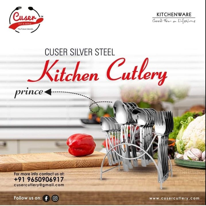 Cuser's Prince Stainless Steel Cutlery Set uploaded by Cuser Cutlery on 4/20/2022
