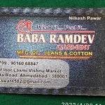 Business logo of Baba ramdev garment