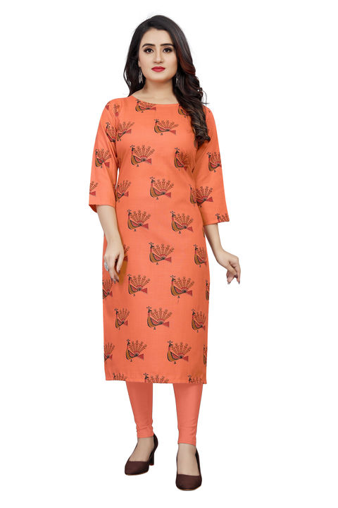 Cotton printed kurti uploaded by Khushi creation on 4/20/2022