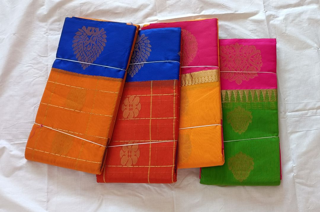 Checks Cotton silk sarees uploaded by business on 4/20/2022