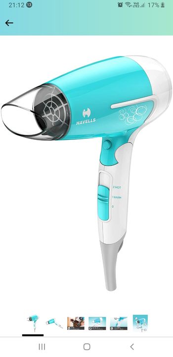 Havells hair dryers uploaded by business on 4/20/2022
