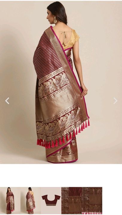 banarasi silk saree uploaded by prevony fashion on 4/20/2022