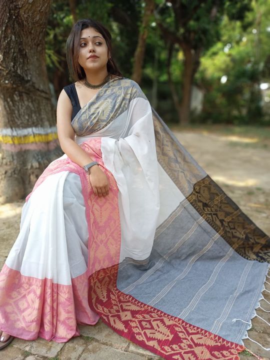 Khadi cotton soft saree uploaded by business on 4/20/2022