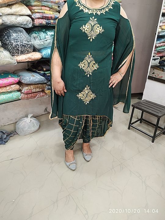 Dhoti suit uploaded by business on 10/21/2020
