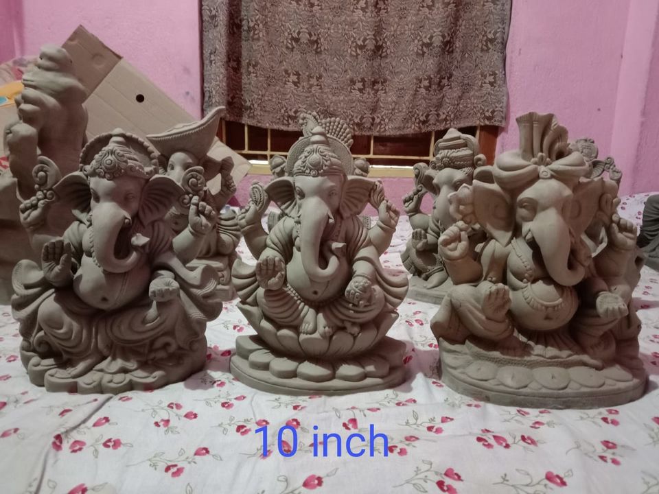 Eco friendly clay ganesh  uploaded by RAGHAVENDER CLAY ARTS on 4/21/2022