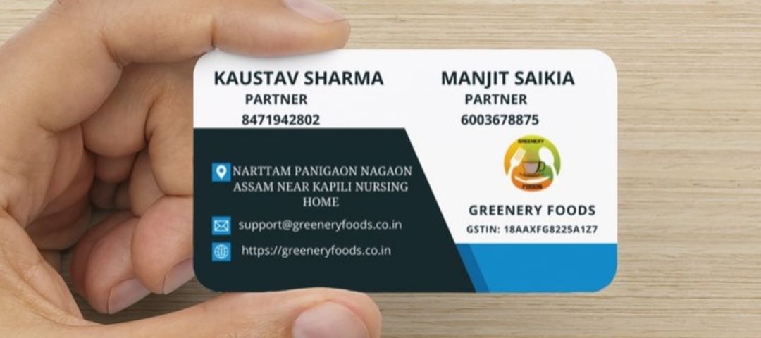 Visiting card store images of GREENERY FOODS 