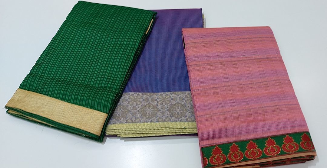Best cotton saree, Full size of 6 meter uploaded by Naksh Fashion on 10/21/2020
