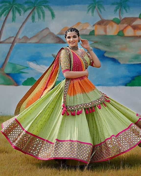 PRESENTING NEW DESIGNER NAVRATRI SPECIAL LAHENGA CHOLI uploaded by business on 10/21/2020