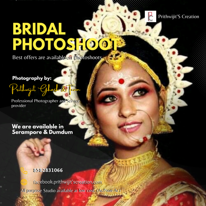 Bridal Photoshoot (portfolio)  uploaded by Prithwijit'S Creation on 4/21/2022