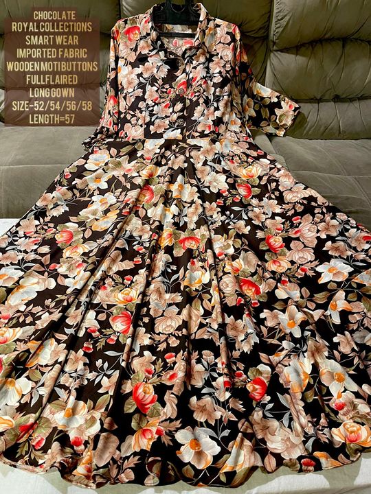 Print gown uploaded by Preet collection on 4/22/2022