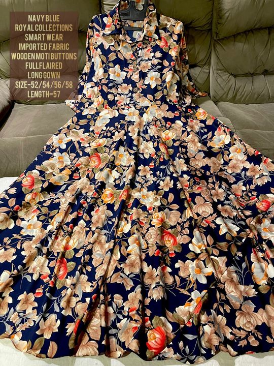 Printed gown uploaded by business on 4/22/2022