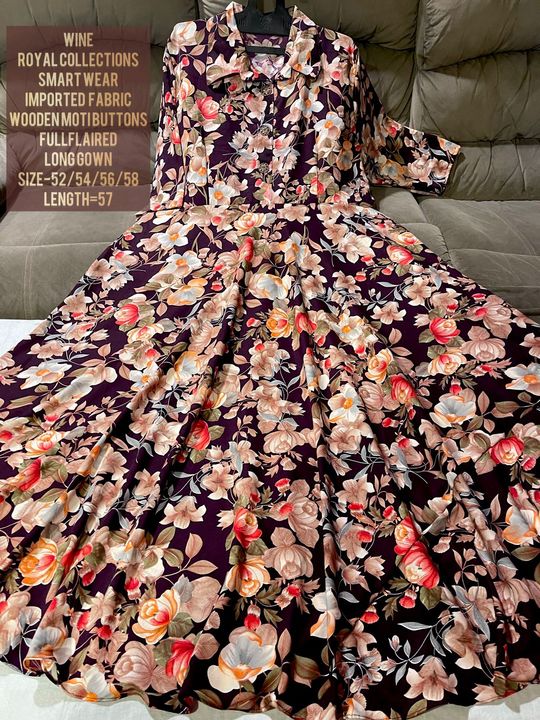 Printed gown uploaded by Preet collection on 4/22/2022